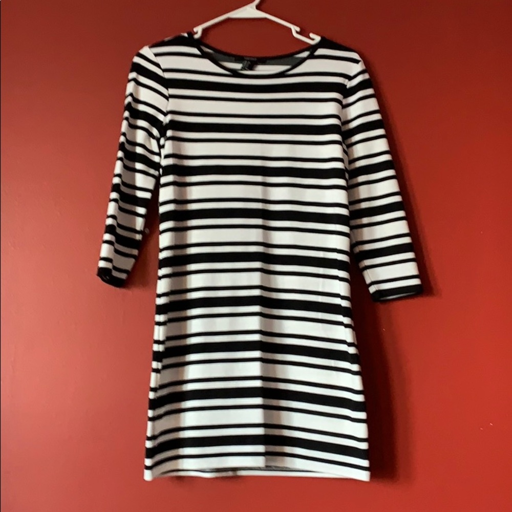 Black & White Striped Dress